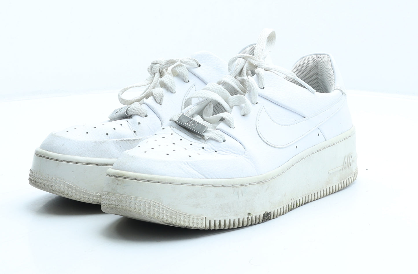 Nike Womens White Polyester Trainer UK 6 - Air Force 1