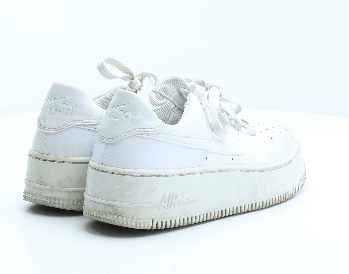 Nike Womens White Polyester Trainer UK 6 - Air Force 1