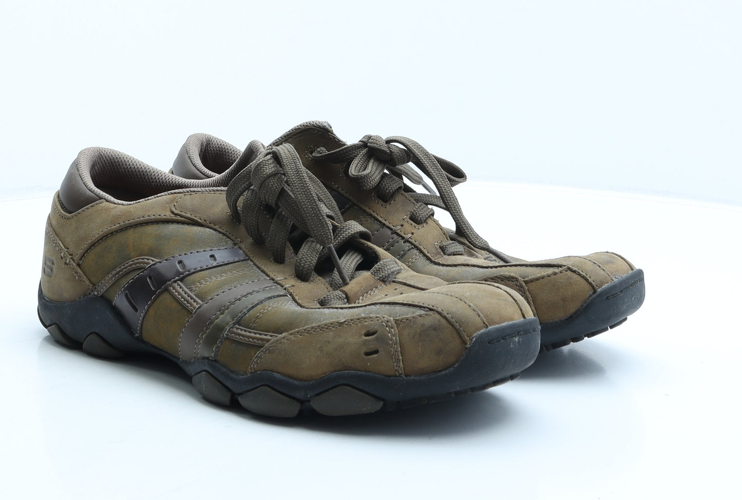 Sketchers Mens Brown Polyamide Trainer UK 10.5