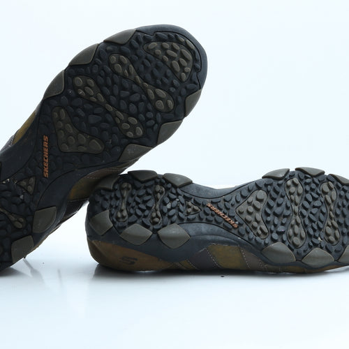 Sketchers Mens Brown Polyamide Trainer UK 10.5