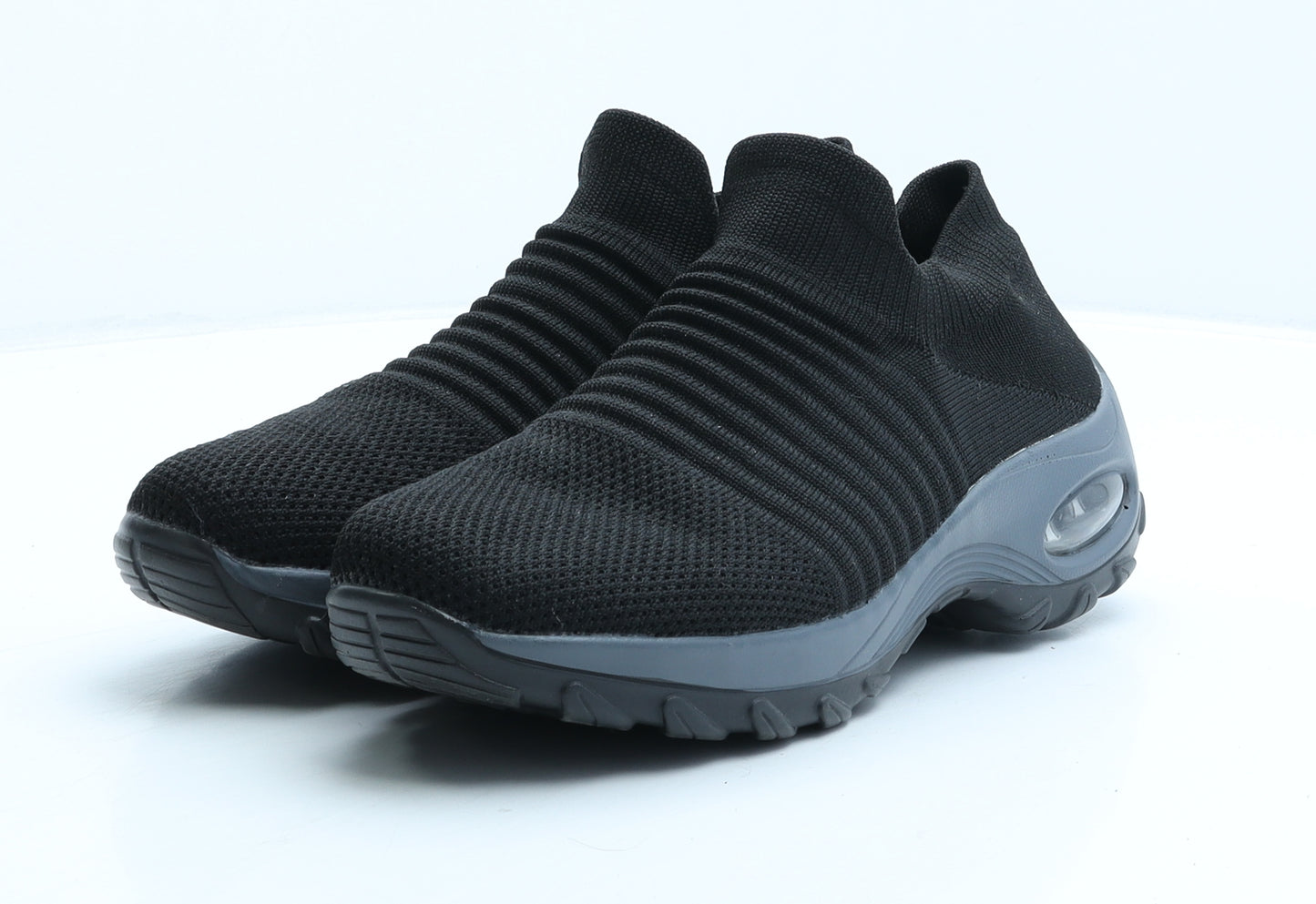 Preworn Womens Black Fabric Trainer UK 6