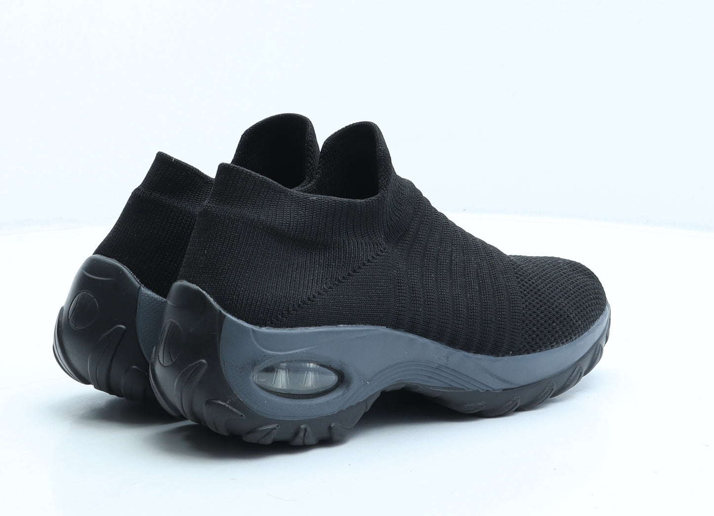 Preworn Womens Black Fabric Trainer UK 6