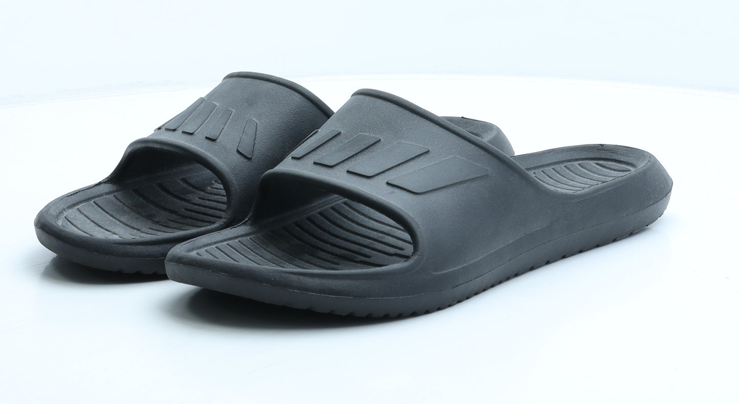 Preworn Mens Black Rubber Slider Sandal UK 12 46