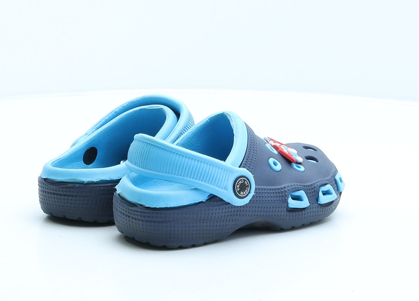 Preworn Boys Blue Rubber Clog Casual UK 9.5 27