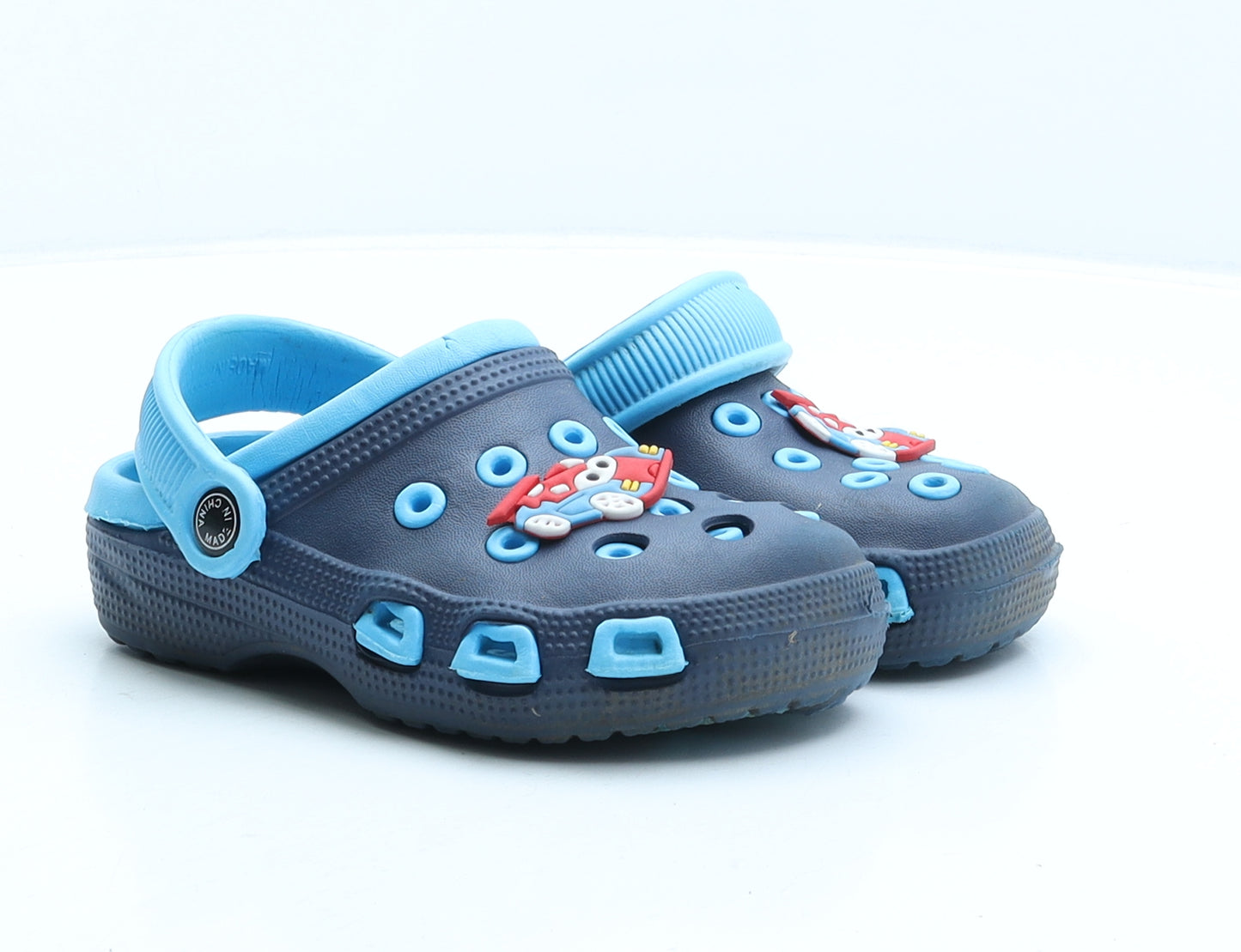 Preworn Boys Blue Rubber Clog Casual UK 9.5 27