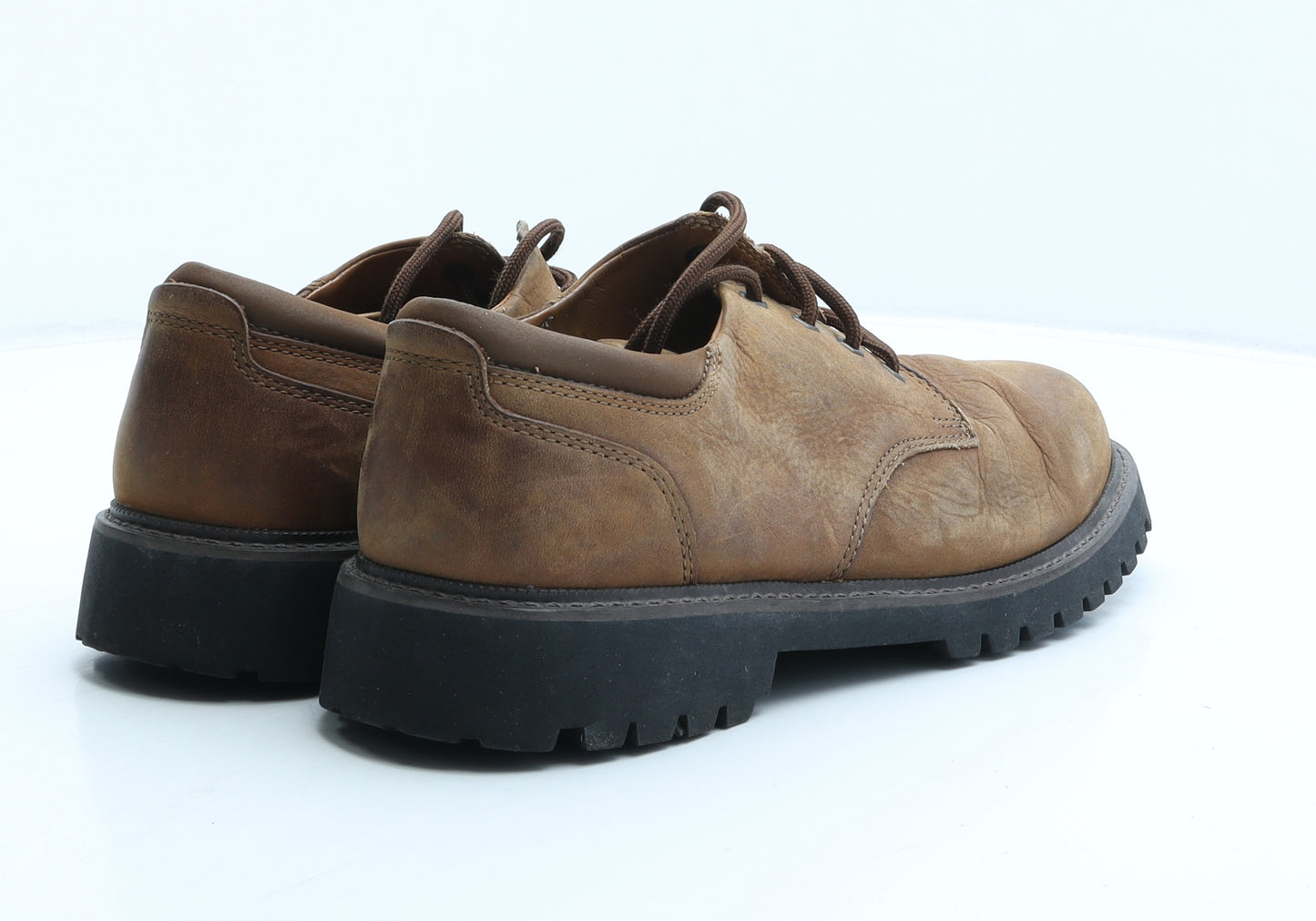 Marks and Spencer Mens Brown Leather Boat Shoe Casual UK 9.5 42.5