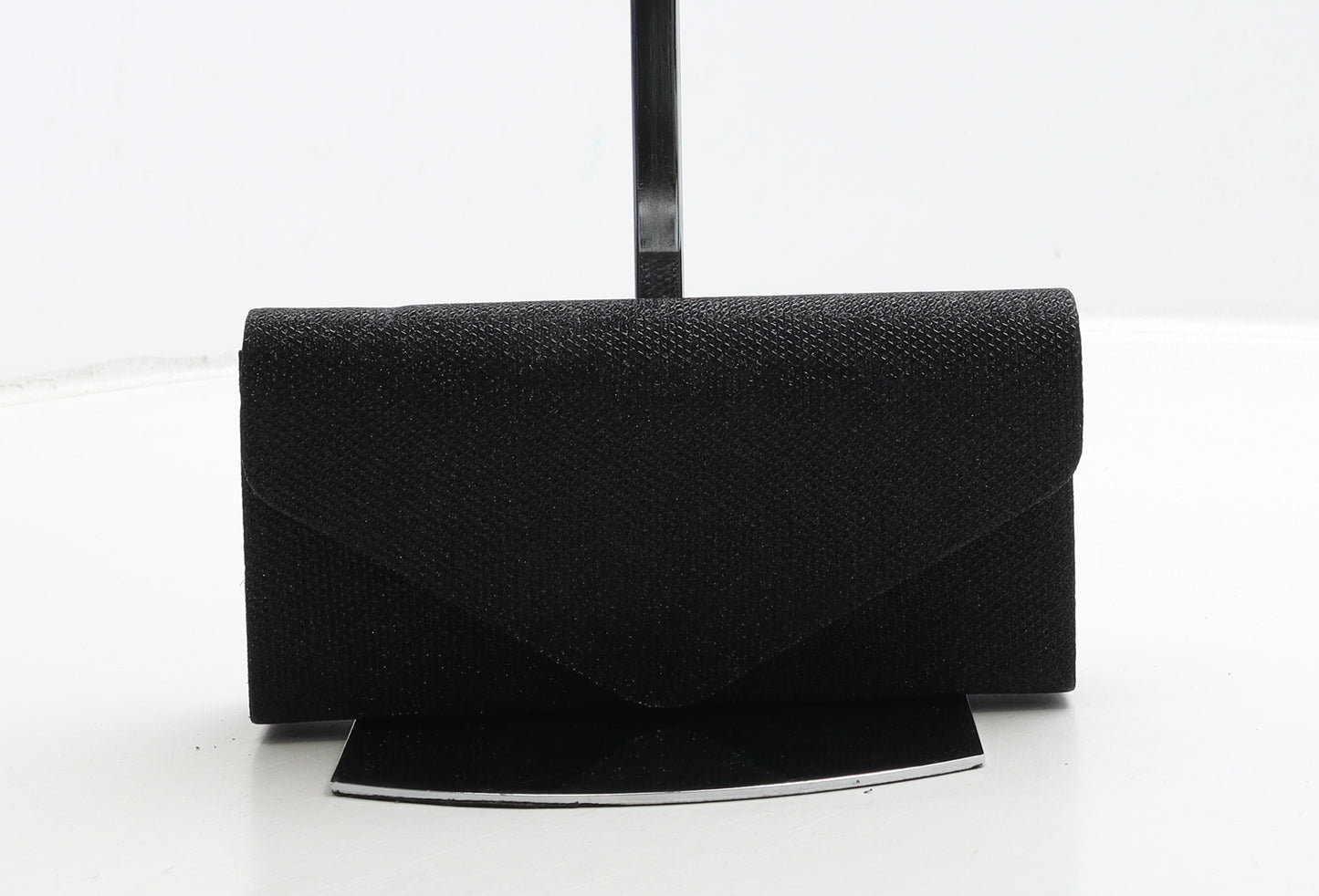 Dooley & Son Womens Black Polyester Clutch Size Small