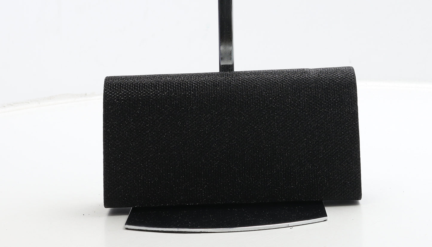Dooley & Son Womens Black Polyester Clutch Size Small