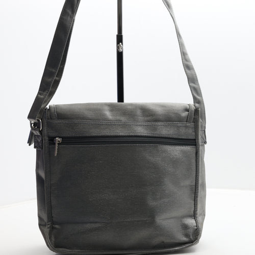 EXIT Womens Grey Polyester Crossbody Size Medium