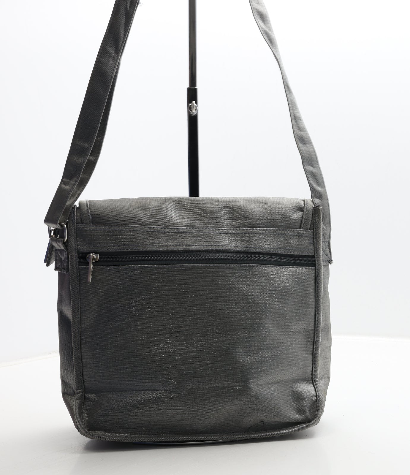 EXIT Womens Grey Polyester Crossbody Size Medium