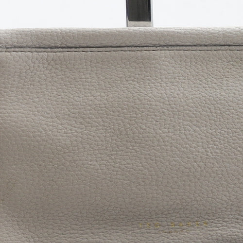 Ted Baker Womens Grey Leather Clutch Size Small