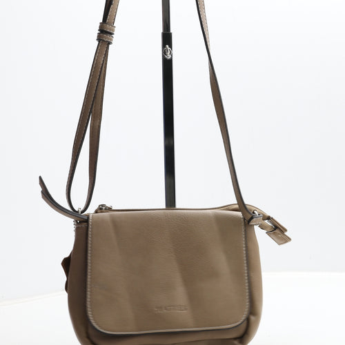 Matties Womens Brown Leather Shoulder Bag Size Small