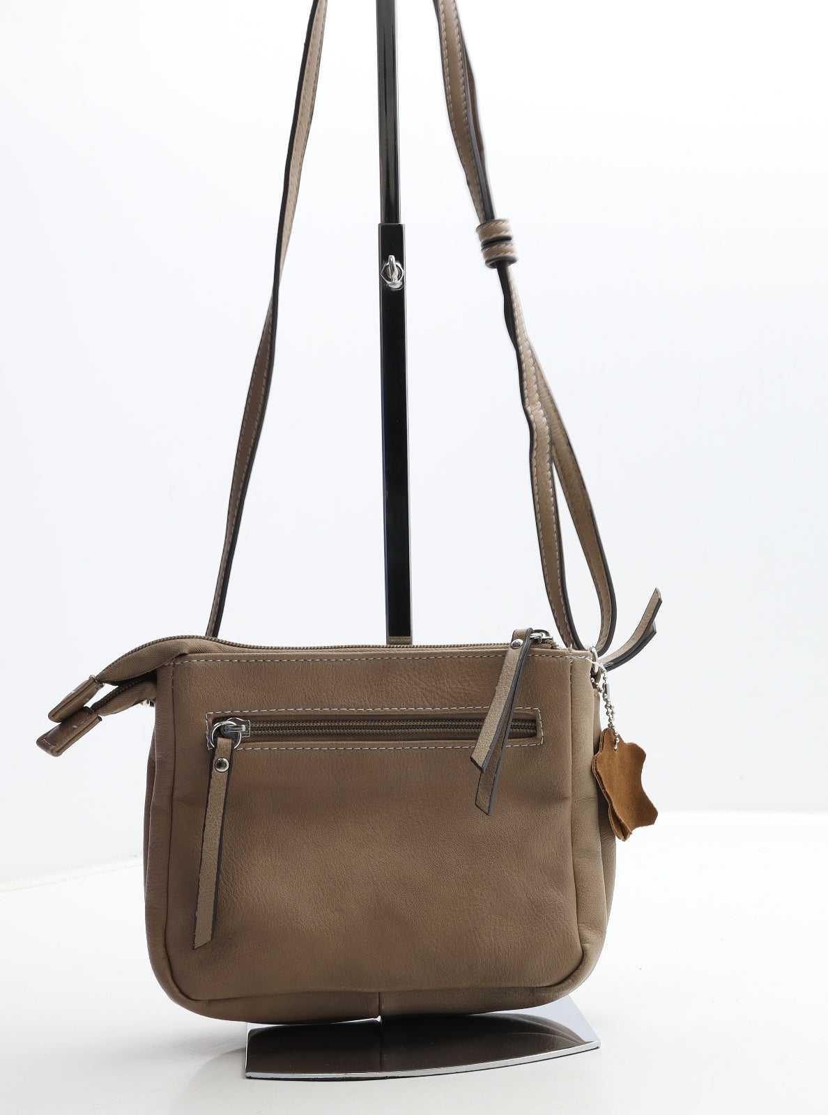 Matties Womens Brown Leather Shoulder Bag Size Small