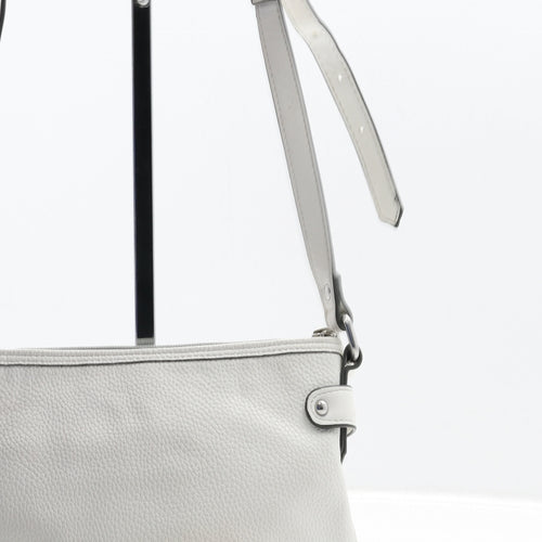 Jasper Conran Womens White Leather Shoulder Bag Size Small