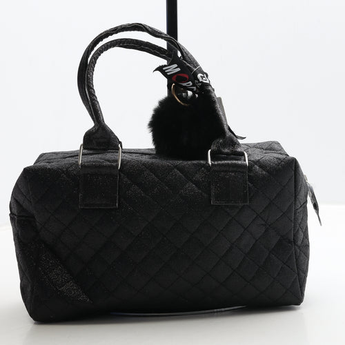 Morgan Womens Black Polyester Top Handle Bag Size Small