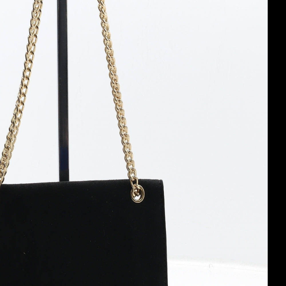 New Look Womens Black Polyester Shoulder Bag Size Small