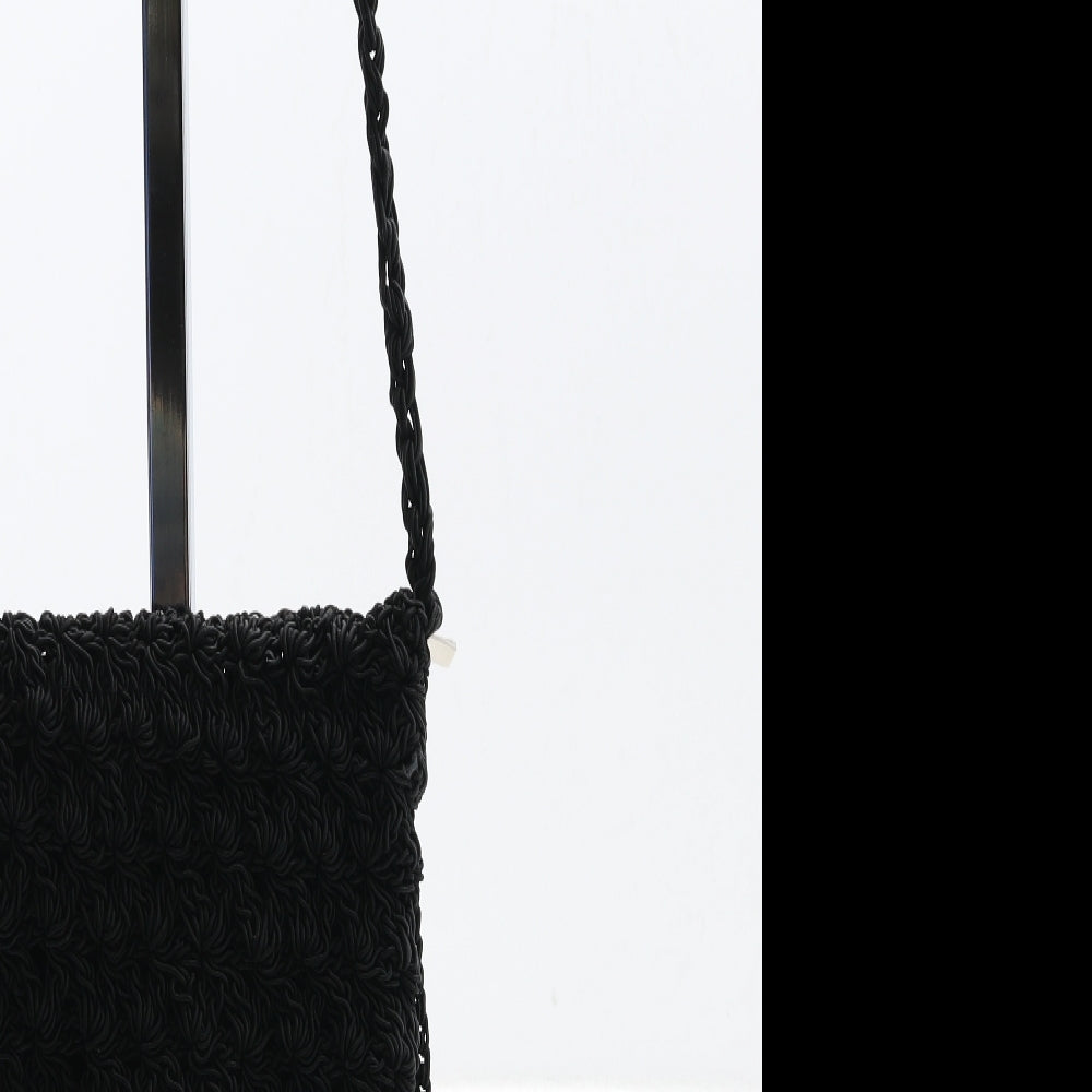 Preworn Womens Black Polyester Crossbody Size Small