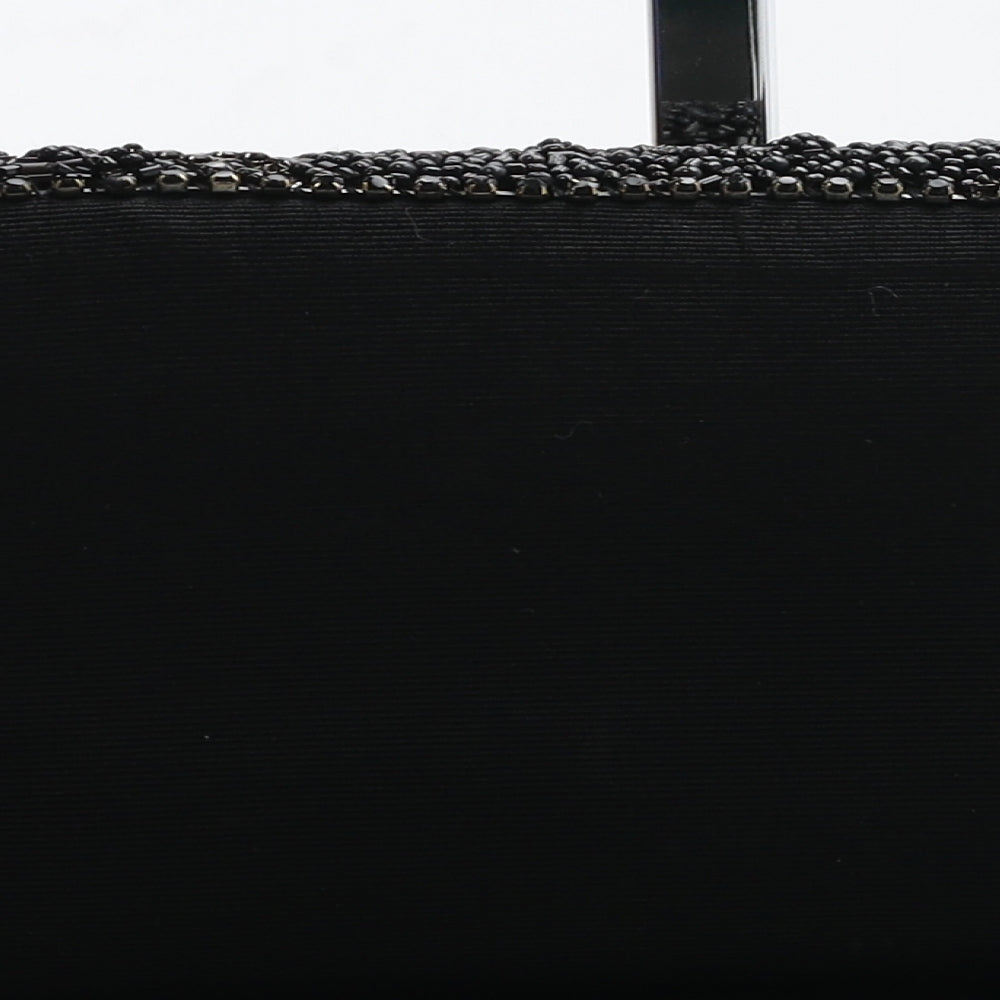 John Lewis Womens Black Geometric Viscose Clutch Size Small
