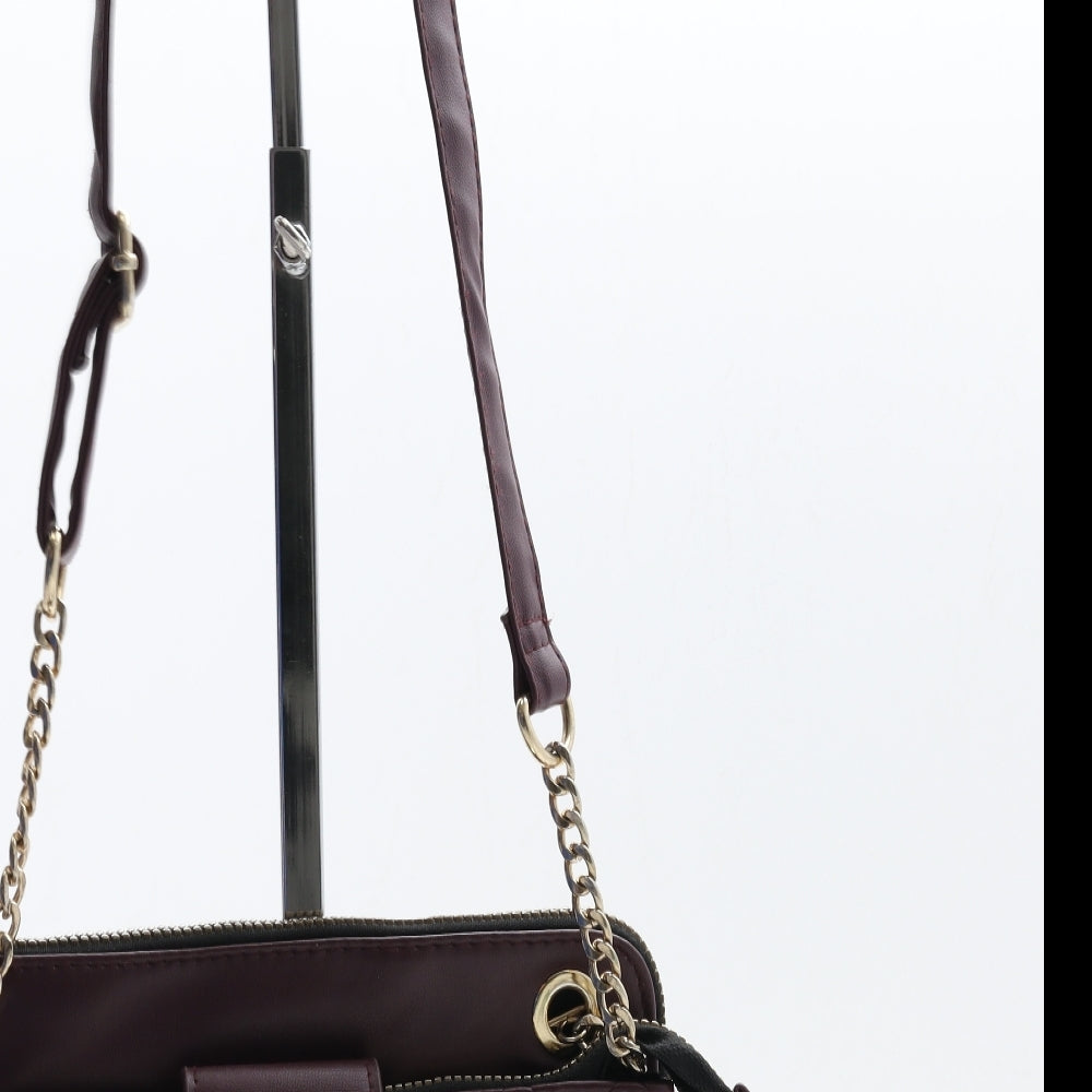 Primark Womens Red Polyurethane Crossbody Size Small