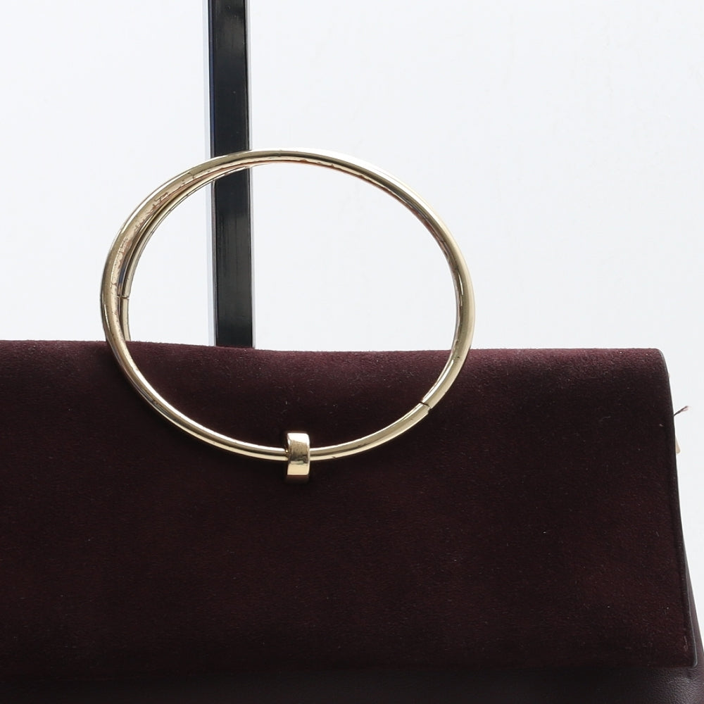 New Look Womens Burgundy Polyurethane Top Handle Bag Size Small