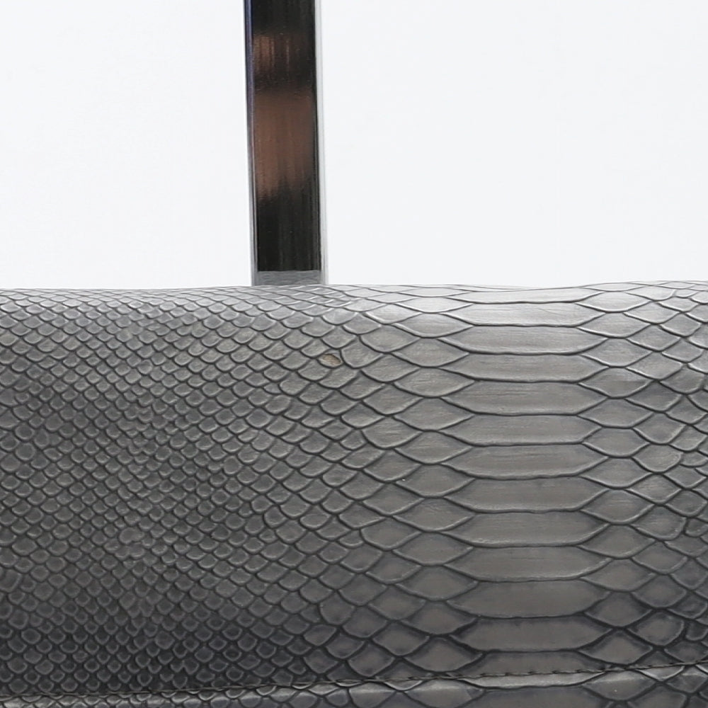 Atmosphere Womens Grey Animal Print Polyurethane Clutch Size Small