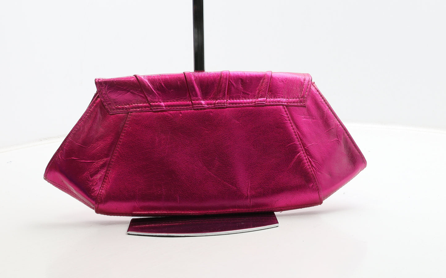New Look Womens Hot Pink Polyurethane Clutch Size Small