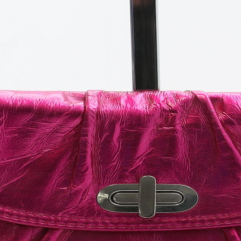 New Look Womens Hot Pink Polyurethane Clutch Size Small