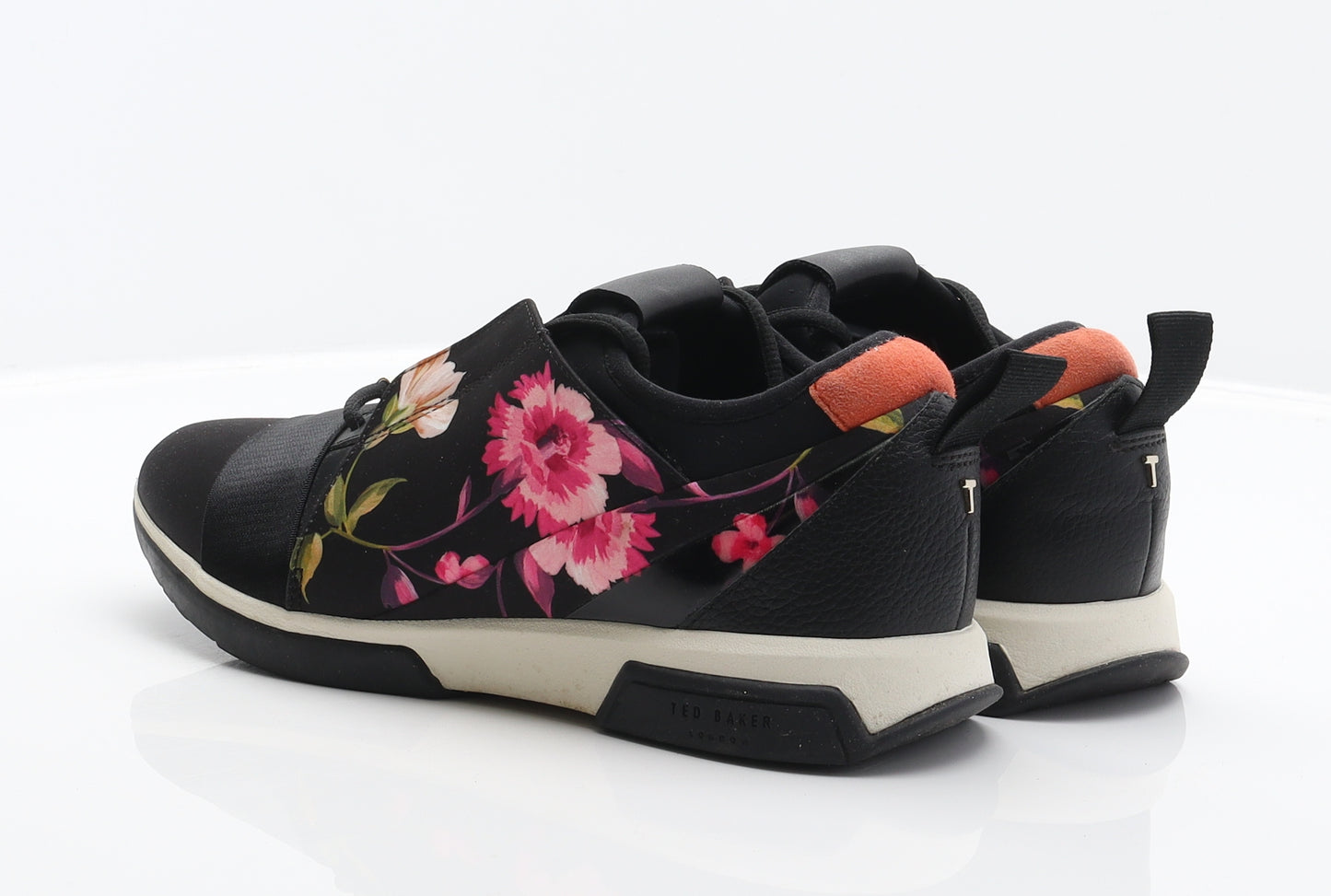 Ted Baker Womens Black Floral Polyester Trainer UK 6.5 40