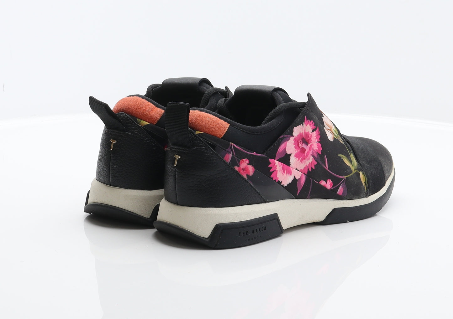 Ted Baker Womens Black Floral Polyester Trainer UK 6.5 40