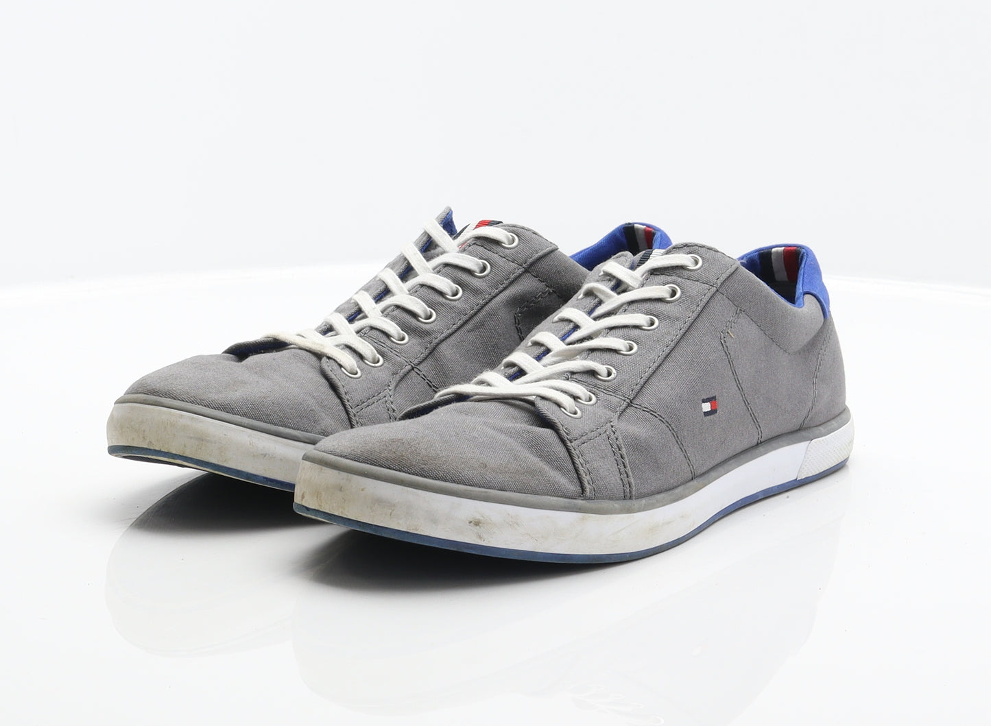 Tommy Hilfiger Mens Grey Fabric Trainer UK 8 42