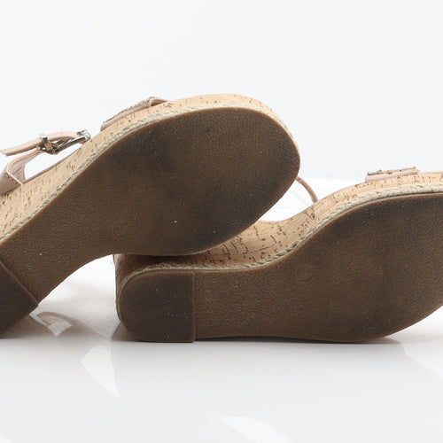 New Look Womens Beige Synthetic Platform Heel UK 5 38