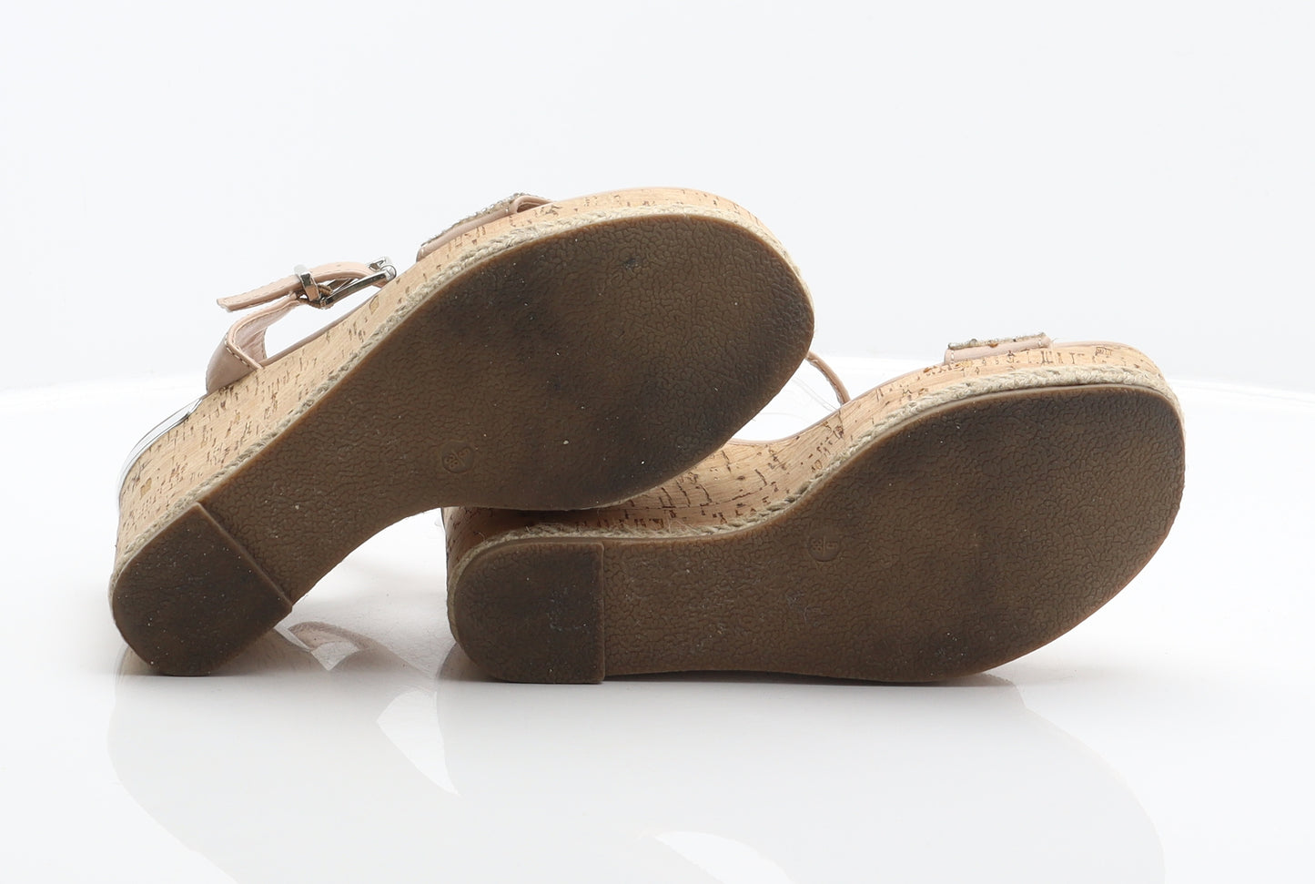 New Look Womens Beige Synthetic Platform Heel UK 5 38