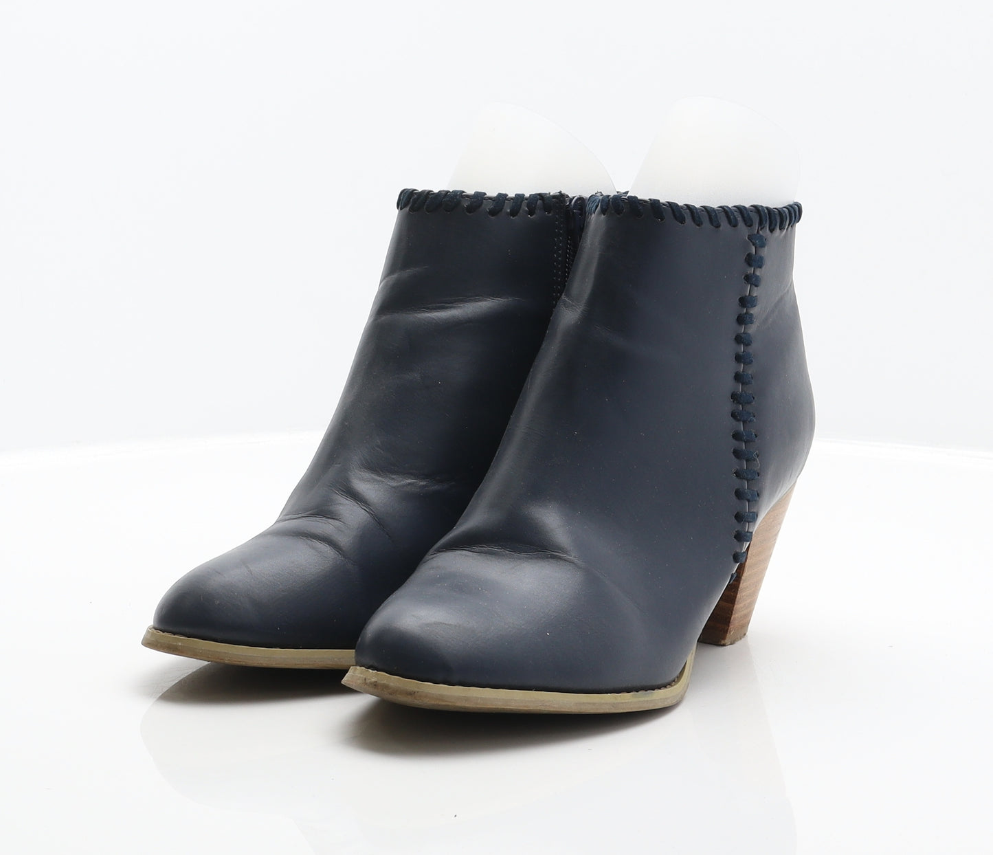 Savannah Miller Womens Blue Leather Bootie Boot UK 6 39