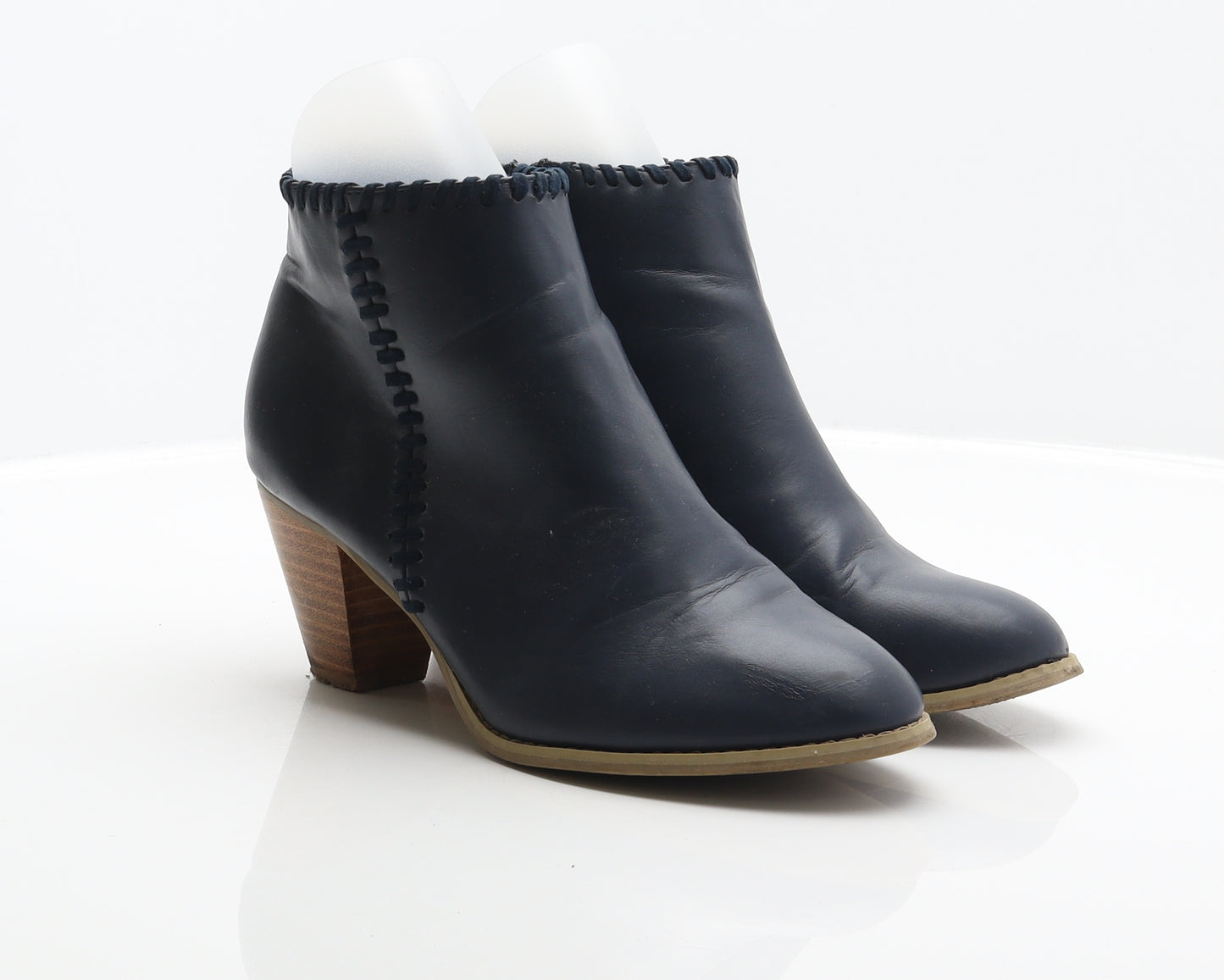 Savannah Miller Womens Blue Leather Bootie Boot UK 6 39