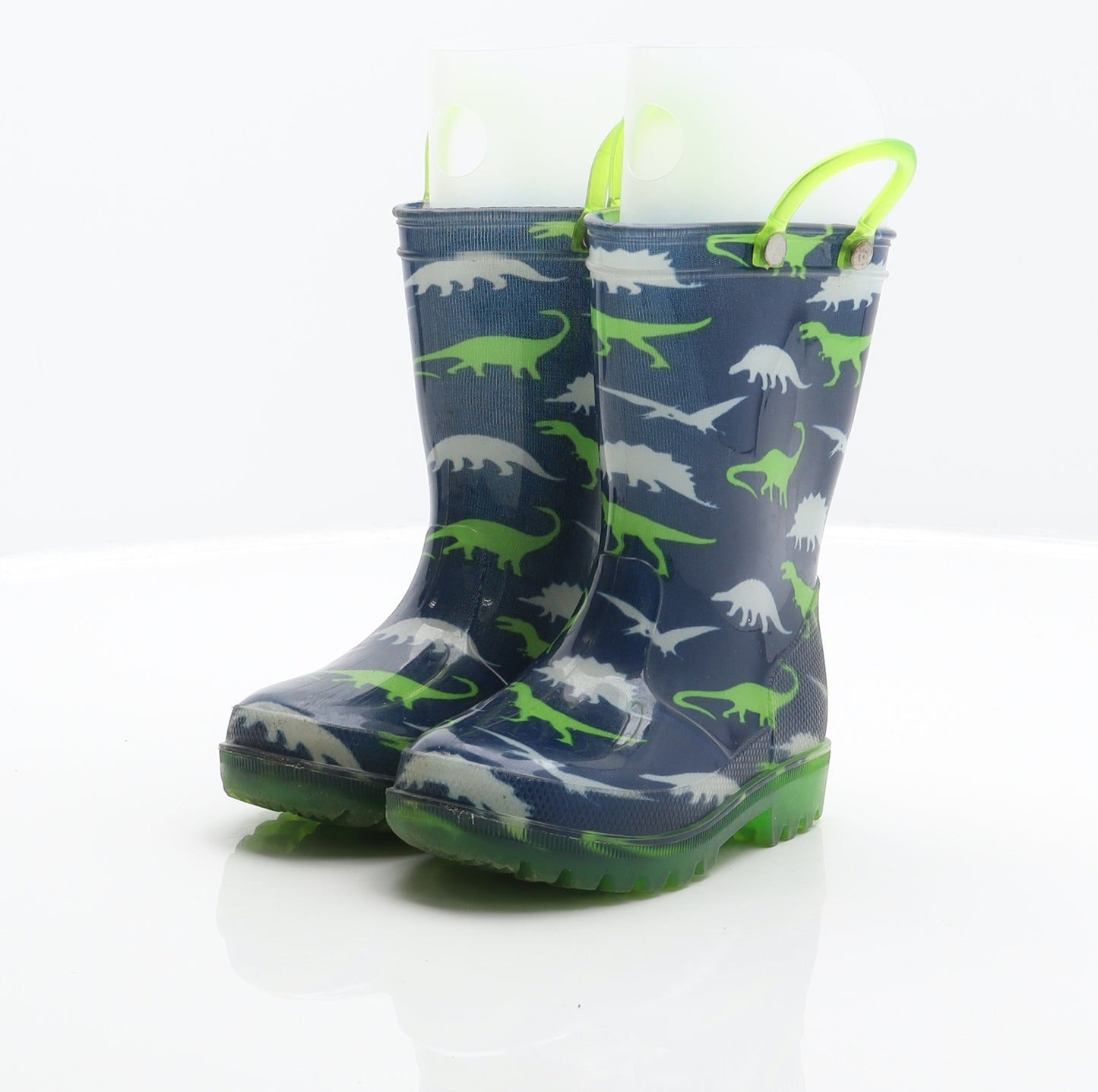 Pep&Co Boys Blue Synthetic Wellies Boot UK 7 - Dinosaur pattern