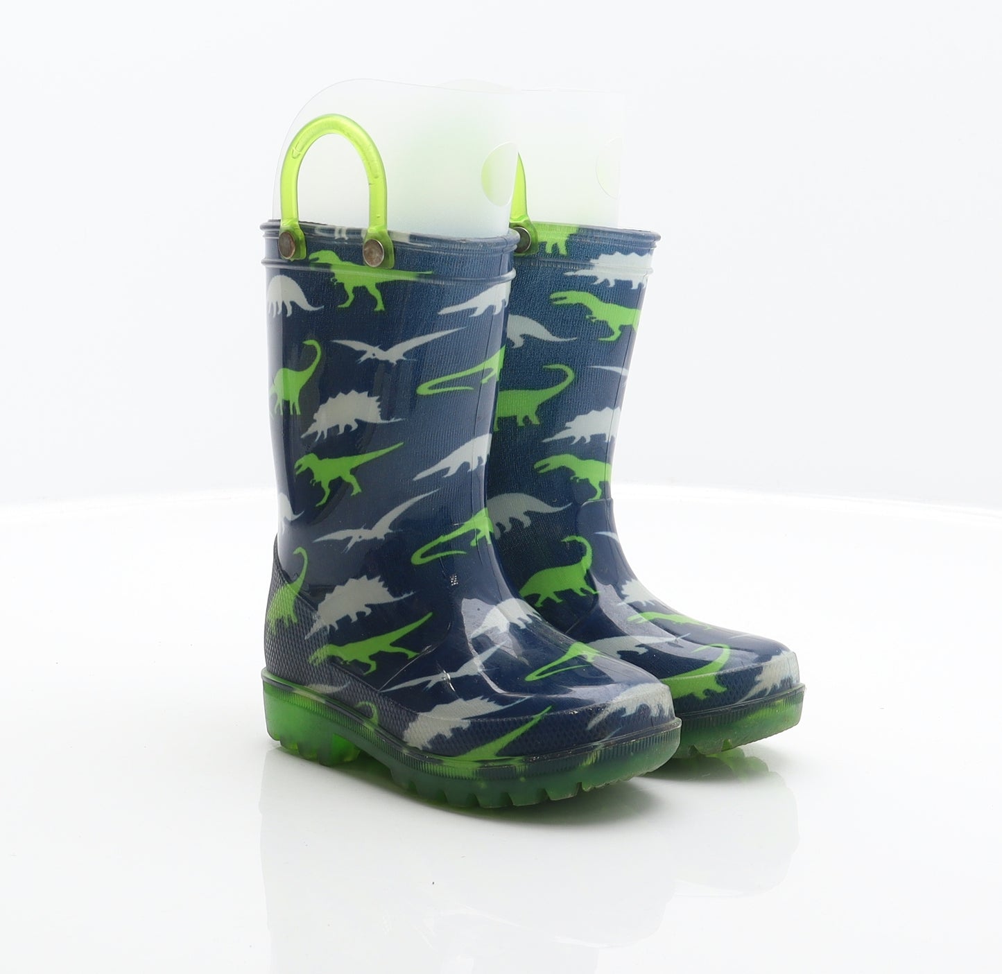 Pep&Co Boys Blue Synthetic Wellies Boot UK 7 - Dinosaur pattern