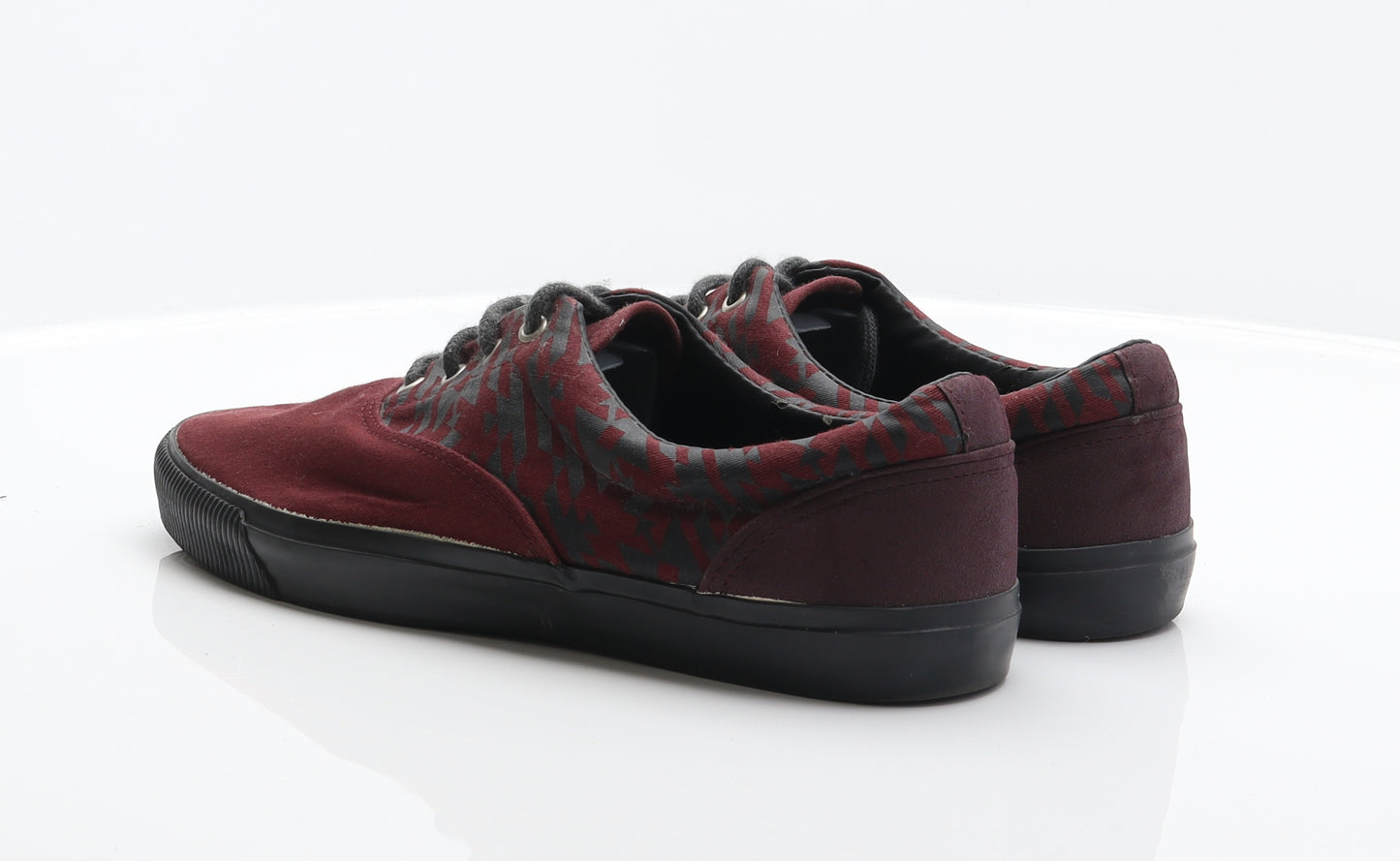 New Look Mens Red Geometric Fabric Trainer UK 11 45