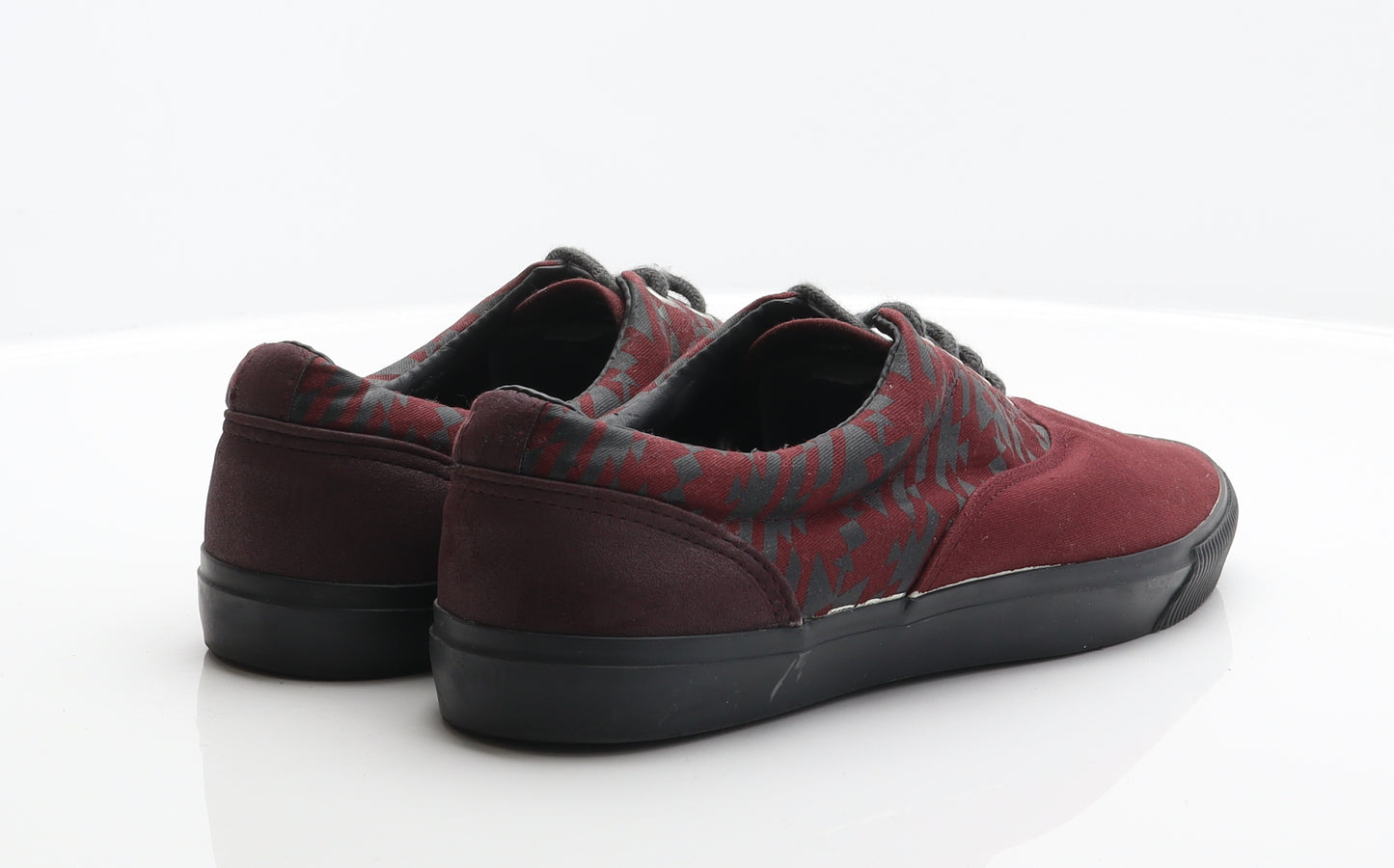 New Look Mens Red Geometric Fabric Trainer UK 11 45