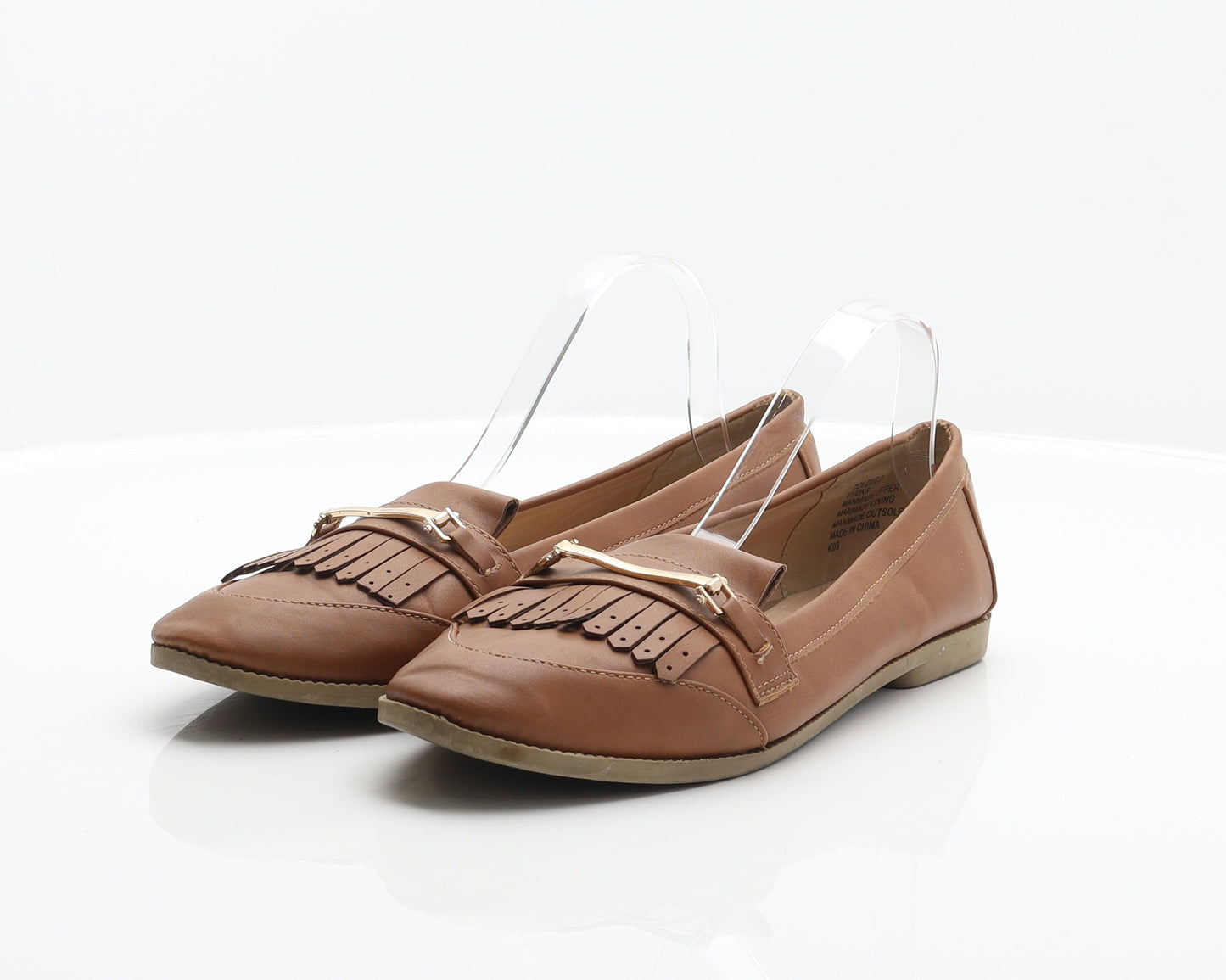 Head Over Heels Womens Brown Synthetic Loafer Flat UK 8 41