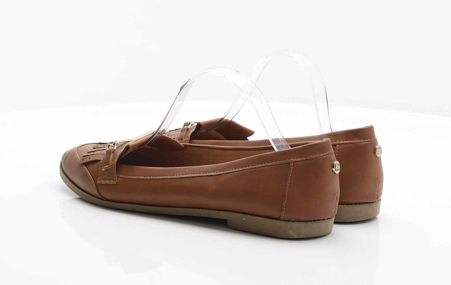Head Over Heels Womens Brown Synthetic Loafer Flat UK 8 41