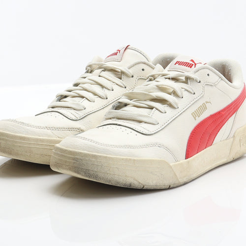 PUMA Mens Ivory Leather Trainer UK 9.5 44