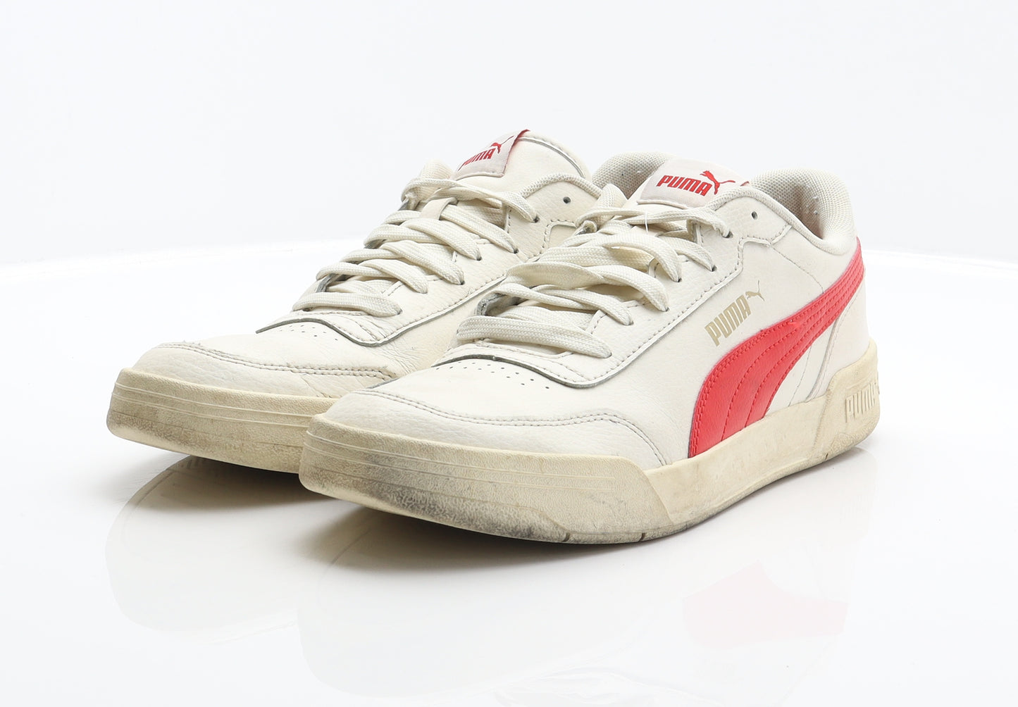 PUMA Mens Ivory Leather Trainer UK 9.5 44