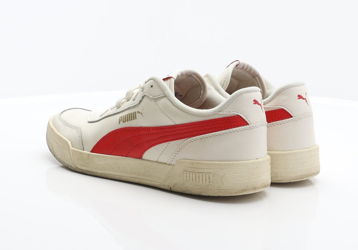 PUMA Mens Ivory Leather Trainer UK 9.5 44