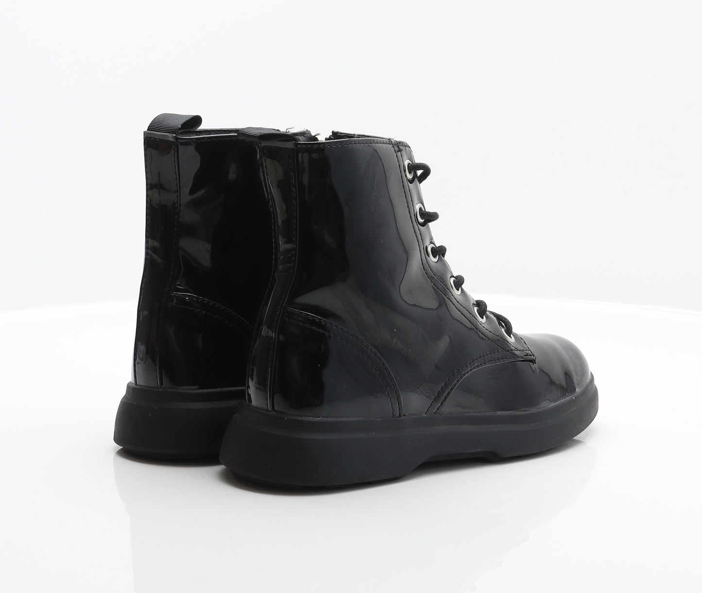 Matalan Girls Black Synthetic Combat Boot UK 4 37
