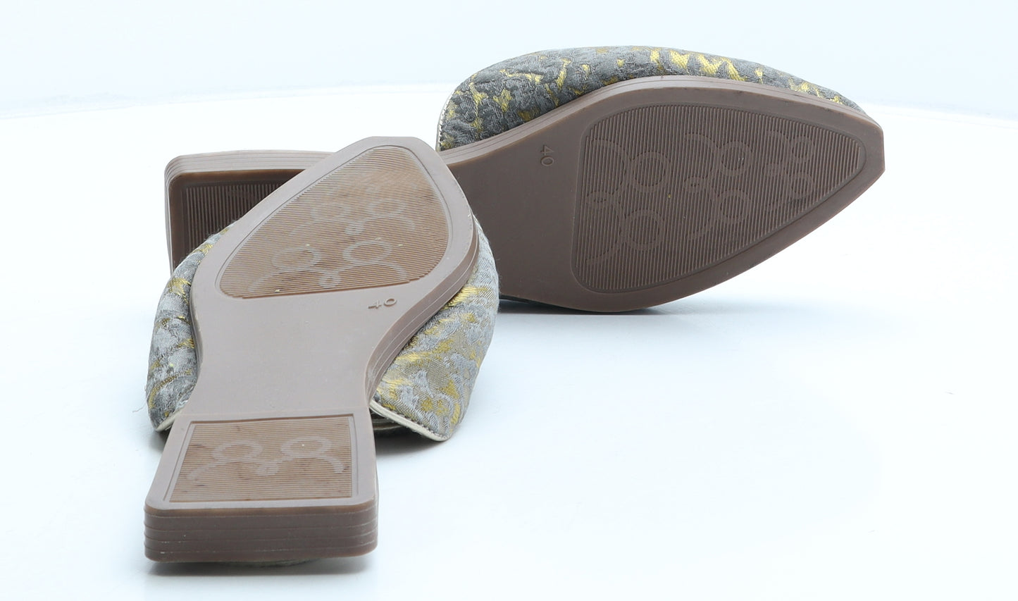 Shiller Womens Multicoloured Geometric Fabric Mule Casual UK 7 40
