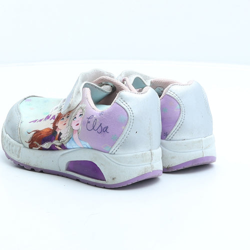 Frozen Girls Multicoloured Geometric Fabric Trainer UK 8.5 26