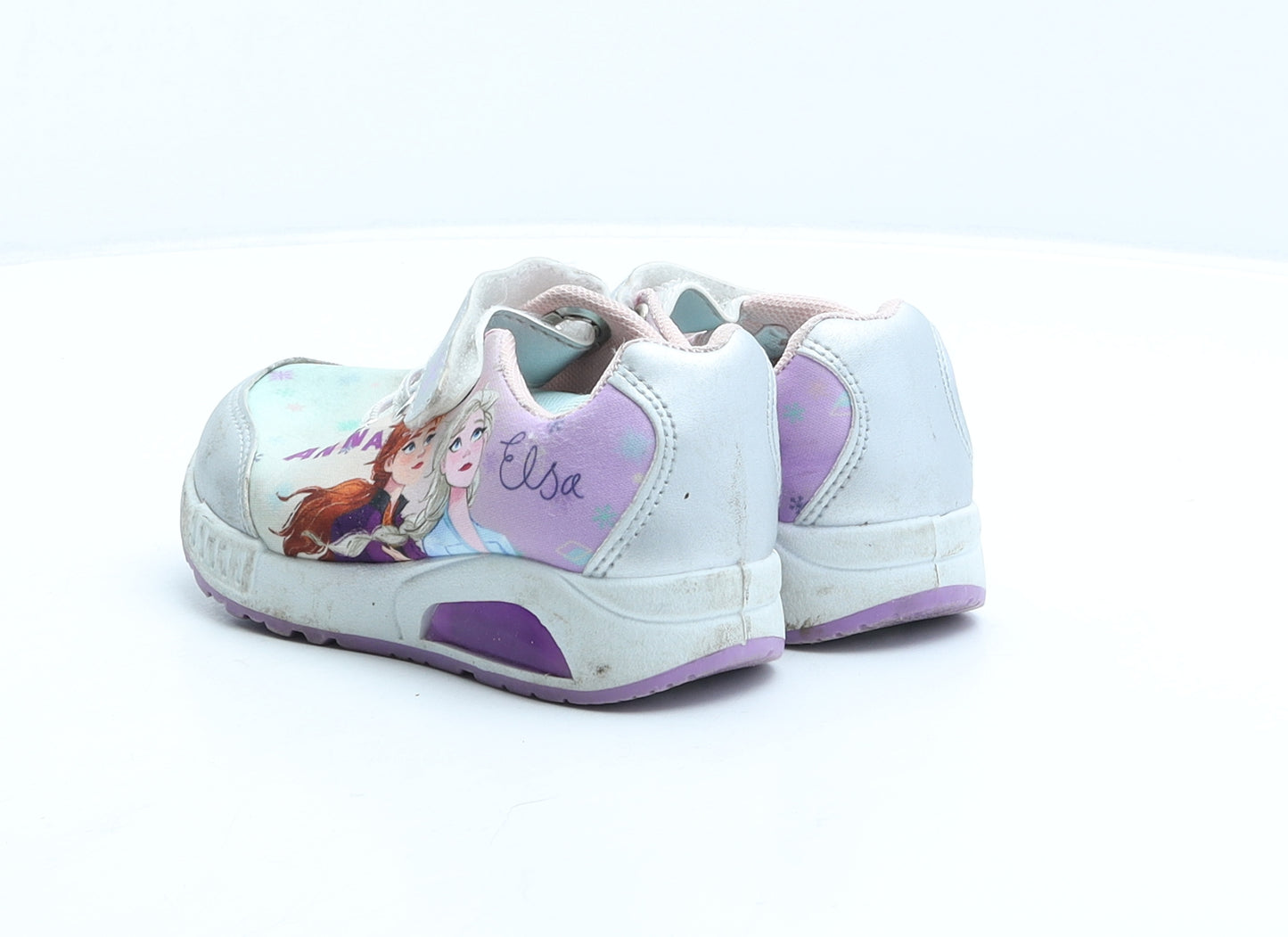 Frozen Girls Multicoloured Geometric Fabric Trainer UK 8.5 26