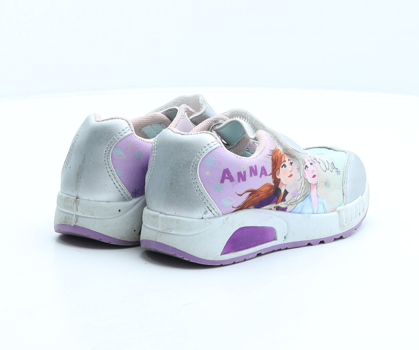 Frozen Girls Multicoloured Geometric Fabric Trainer UK 8.5 26