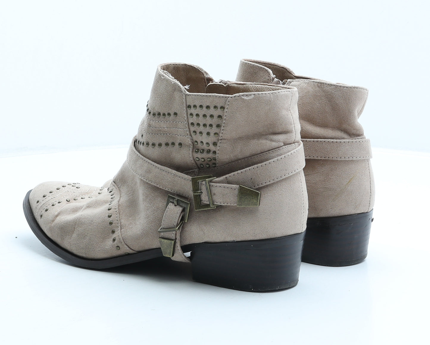 La Strada Womens Beige Suede Bootie Boot UK 7 40