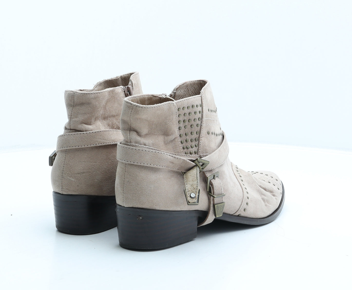 La Strada Womens Beige Suede Bootie Boot UK 7 40